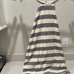 One Clothing Navy and Cream Patterned Dress